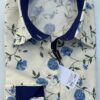 BIRMANO Coton 100% Crème Bleu